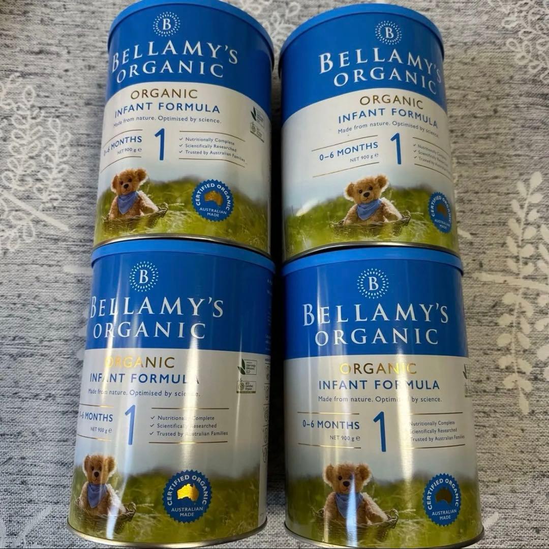 Bellamy's Organic オーガニック粉ミルク 4缶セット