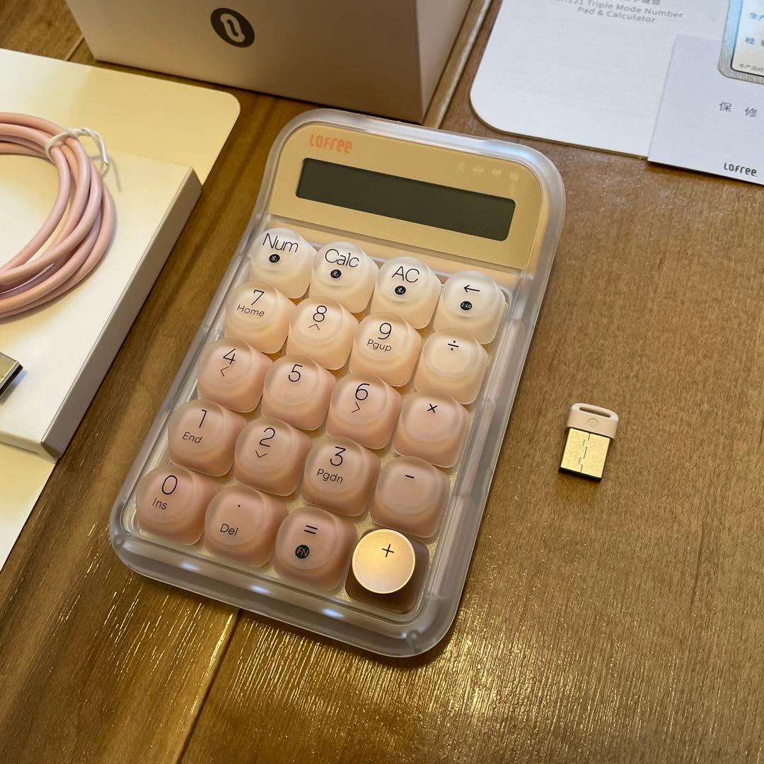 Lofree 電卓 ピンク リキッドファンデーション テンキー