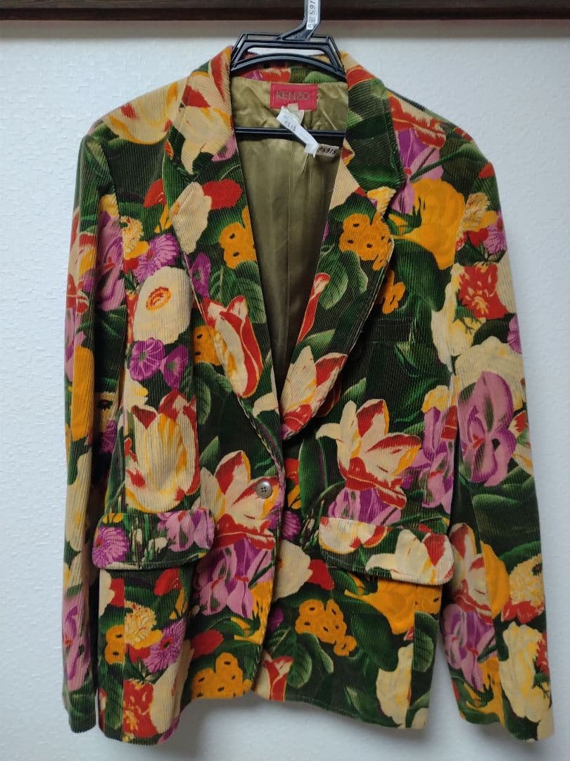 KENZO フローラル テーラードジャケット　ケンゾー　ヴィンテージ