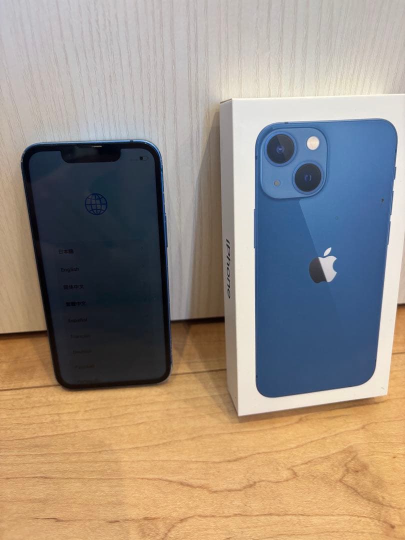 【中古】iPhone 13 mini 本体　ブルー　128GB