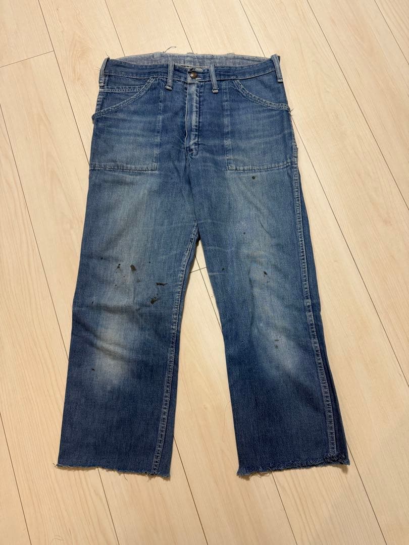 50s–60s デニム ベイカーパンツ／ペインターパンツ