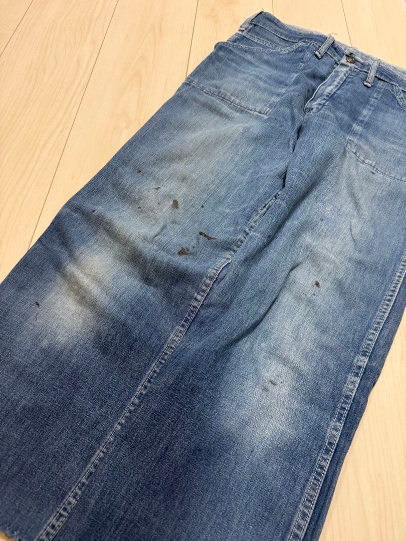 50s–60s デニム ベイカーパンツ／ペインターパンツ