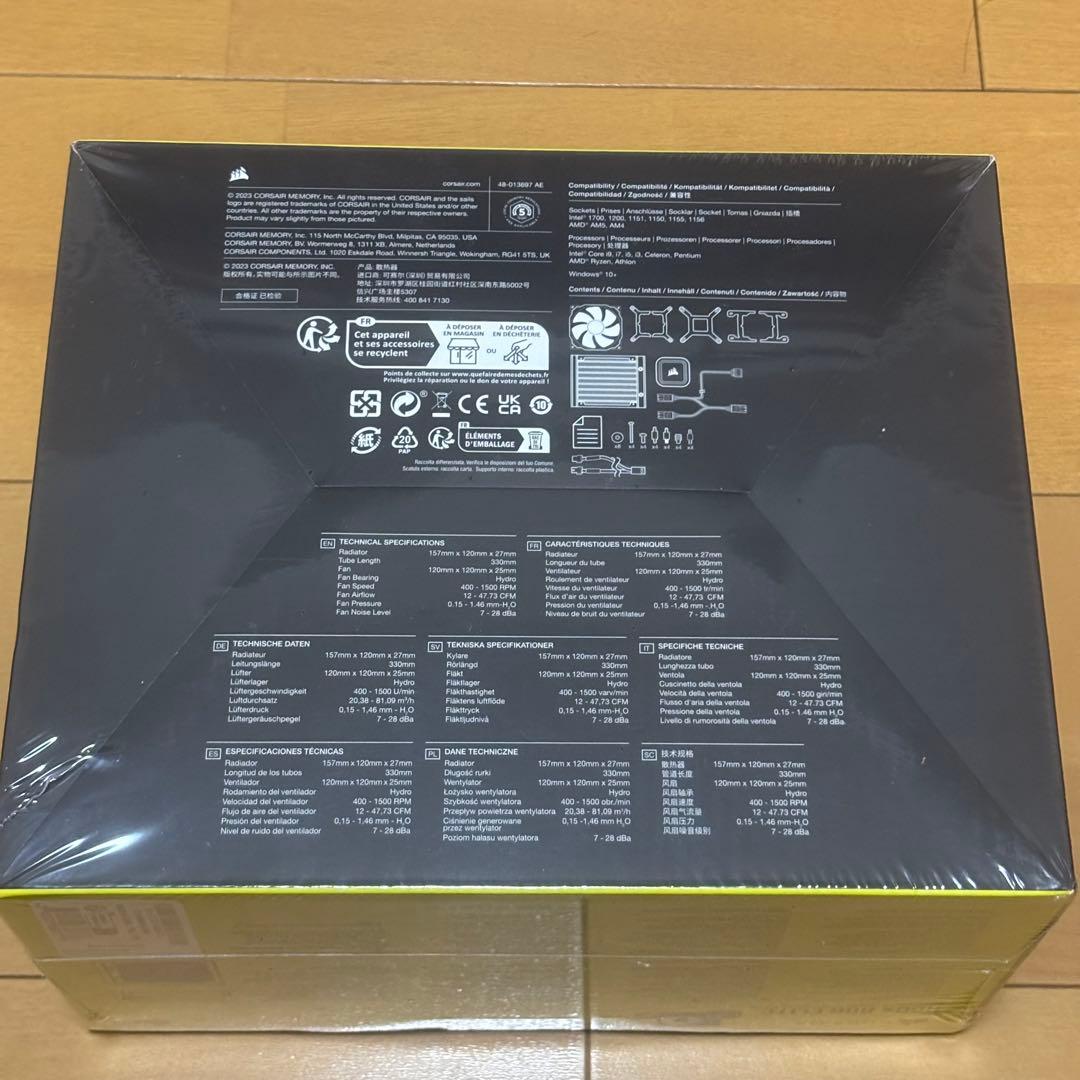 【未開封】CORSAIR iCUE H60x RGB ELITE 水冷式 CPU