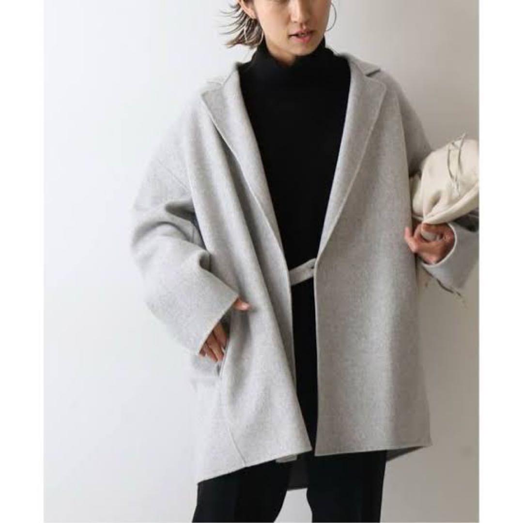 美品✨人気色 フレームワーク リバーショートコート ダブルファイス 近年