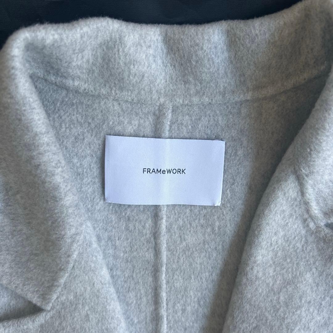 美品✨人気色 フレームワーク リバーショートコート ダブルファイス 近年