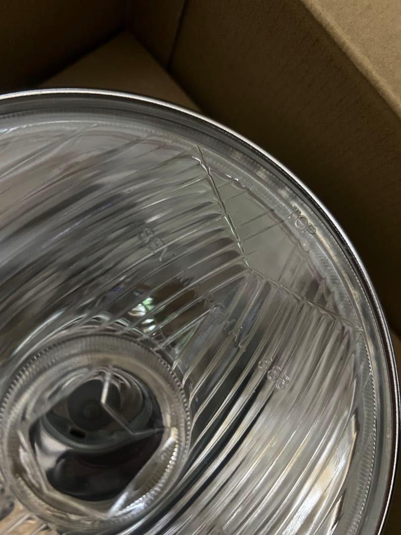 ■マーシャル888ヘッドライト 　160パイ　クリア　ブラックボディー　160π