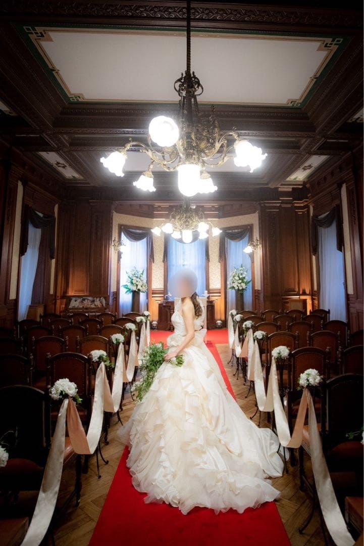 早い者勝ち！ウェディングドレス　オフホワイト　披露宴　結婚式　前撮り　後撮り