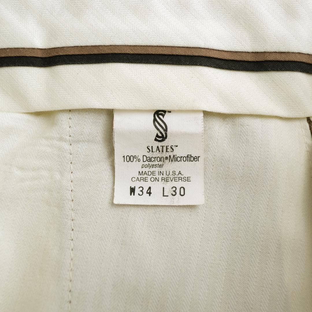 SLATES スレイツ USA製 90s スリータックスラックス W34L30.