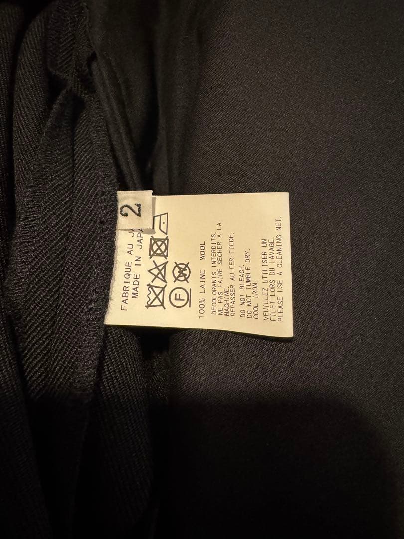 YOHJI YAMAMOTO POUR HOMME ウールギャバ カラスパンツ