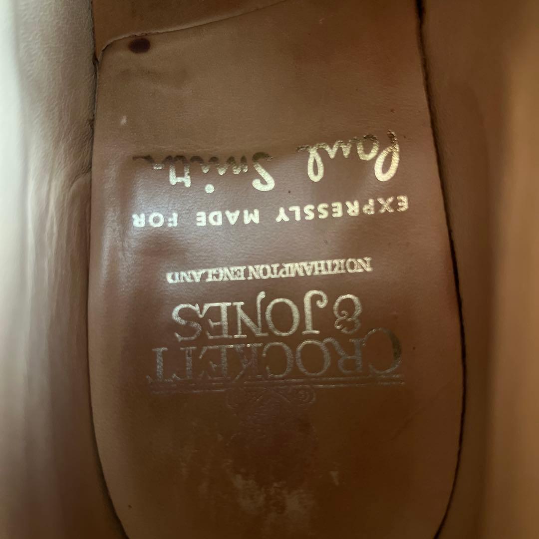 クロケットジョーンズ　ポールスミス　ネイビーチャッカブーツ