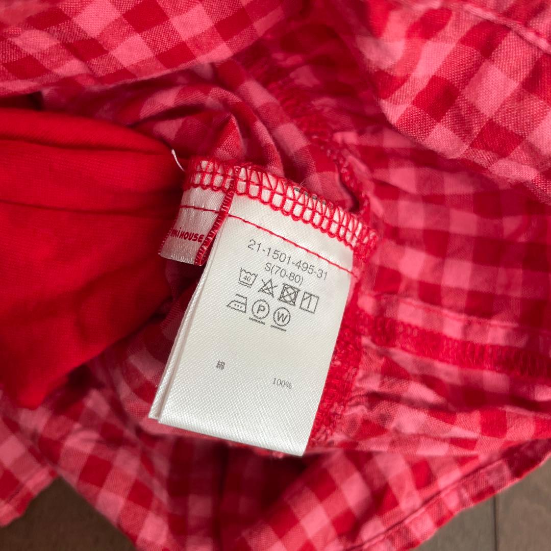 ミキハウス チエコサク トップス オーバーオール セット