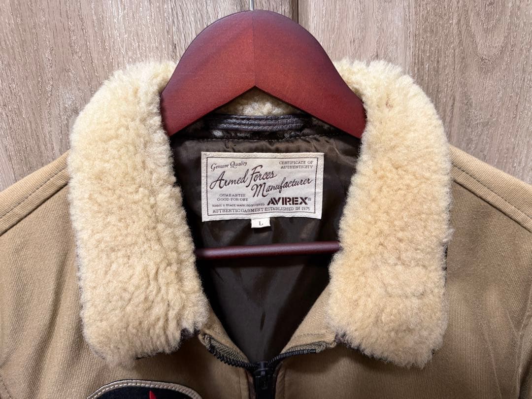 AVIREX コットンG-1タイプ フライトジャケット Lサイズ
