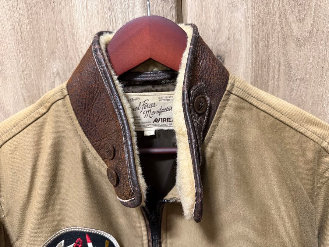 AVIREX コットンG-1タイプ フライトジャケット Lサイズ