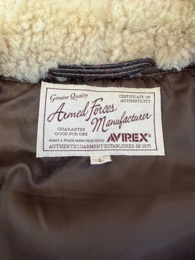 AVIREX コットンG-1タイプ フライトジャケット Lサイズ
