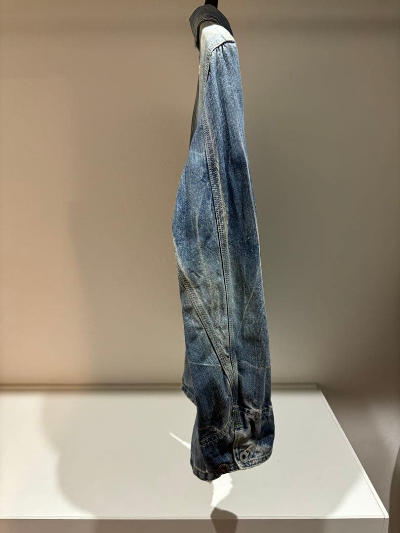 や*ぺ様 30s〜40s カバーオール　月桂樹ドーナツボタン　メーカー不明