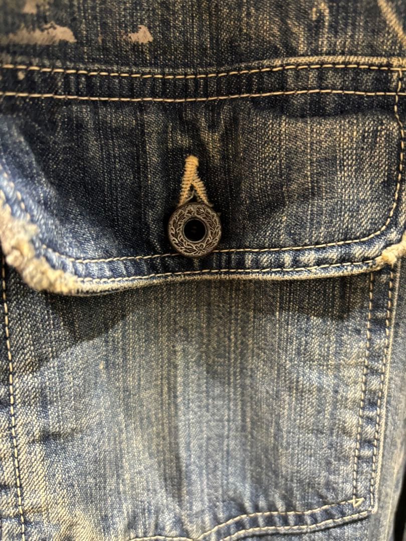 や*ぺ様 30s〜40s カバーオール　月桂樹ドーナツボタン　メーカー不明