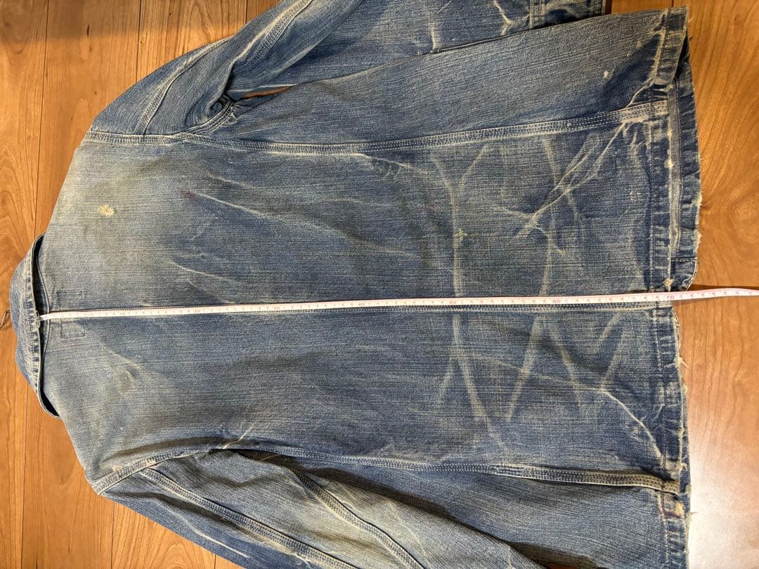 や*ぺ様 30s〜40s カバーオール　月桂樹ドーナツボタン　メーカー不明