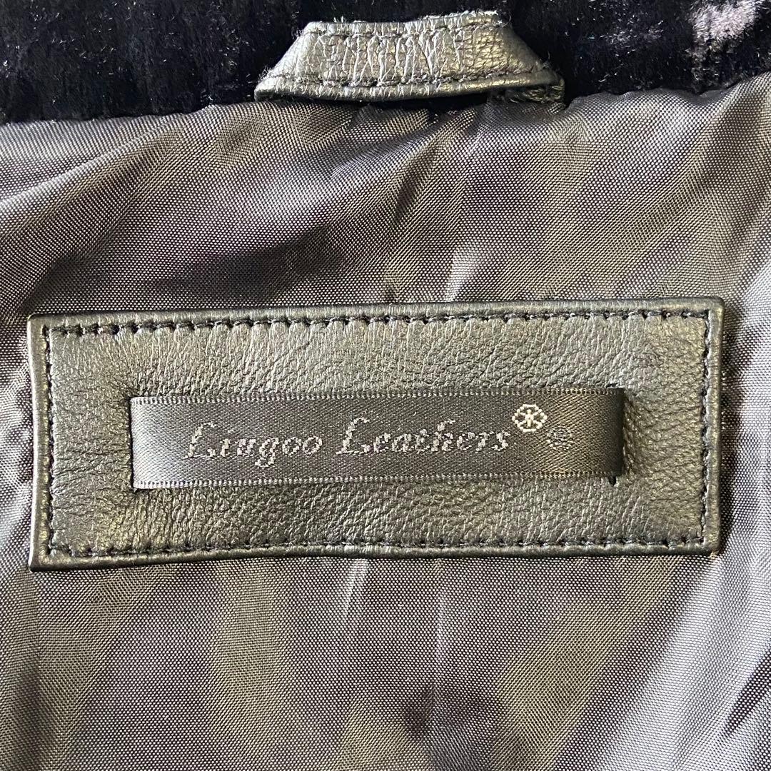 liugoo leathers リューグーレザーズ ラムスキン羊革 ダウンベスト