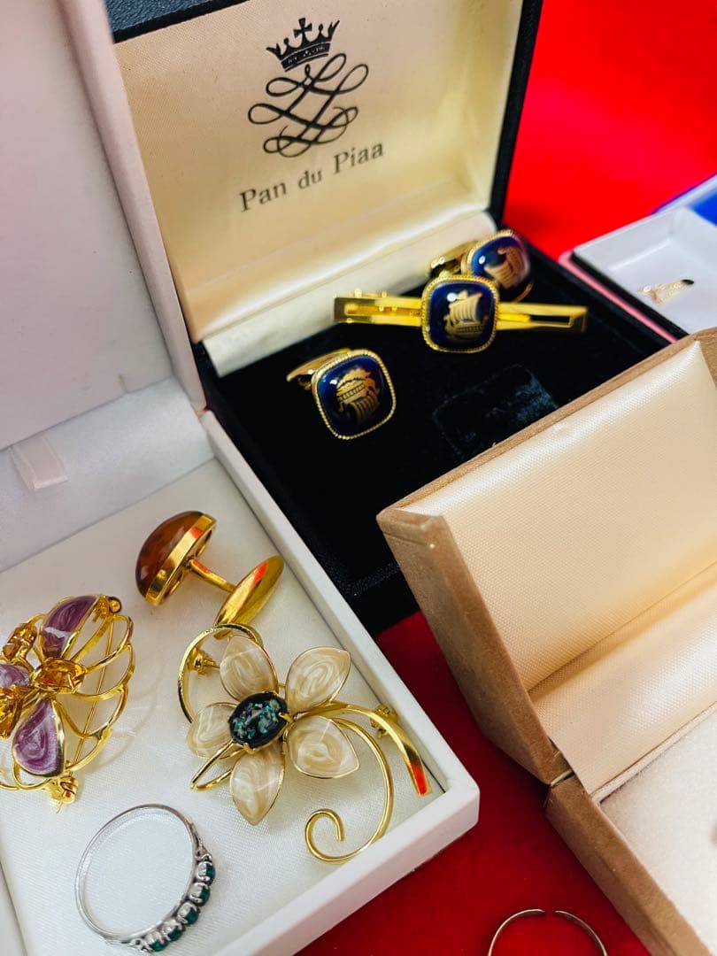 ブランド不明　ネックレス　ピアス　ネクタイピン　カフス　指輪　その他　おまとめ