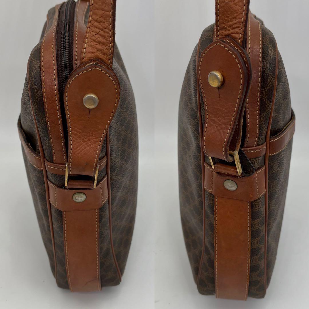 CELINE ショルダーバッグ 斜めがけ マカダム柄 トリオンフ 男女可能