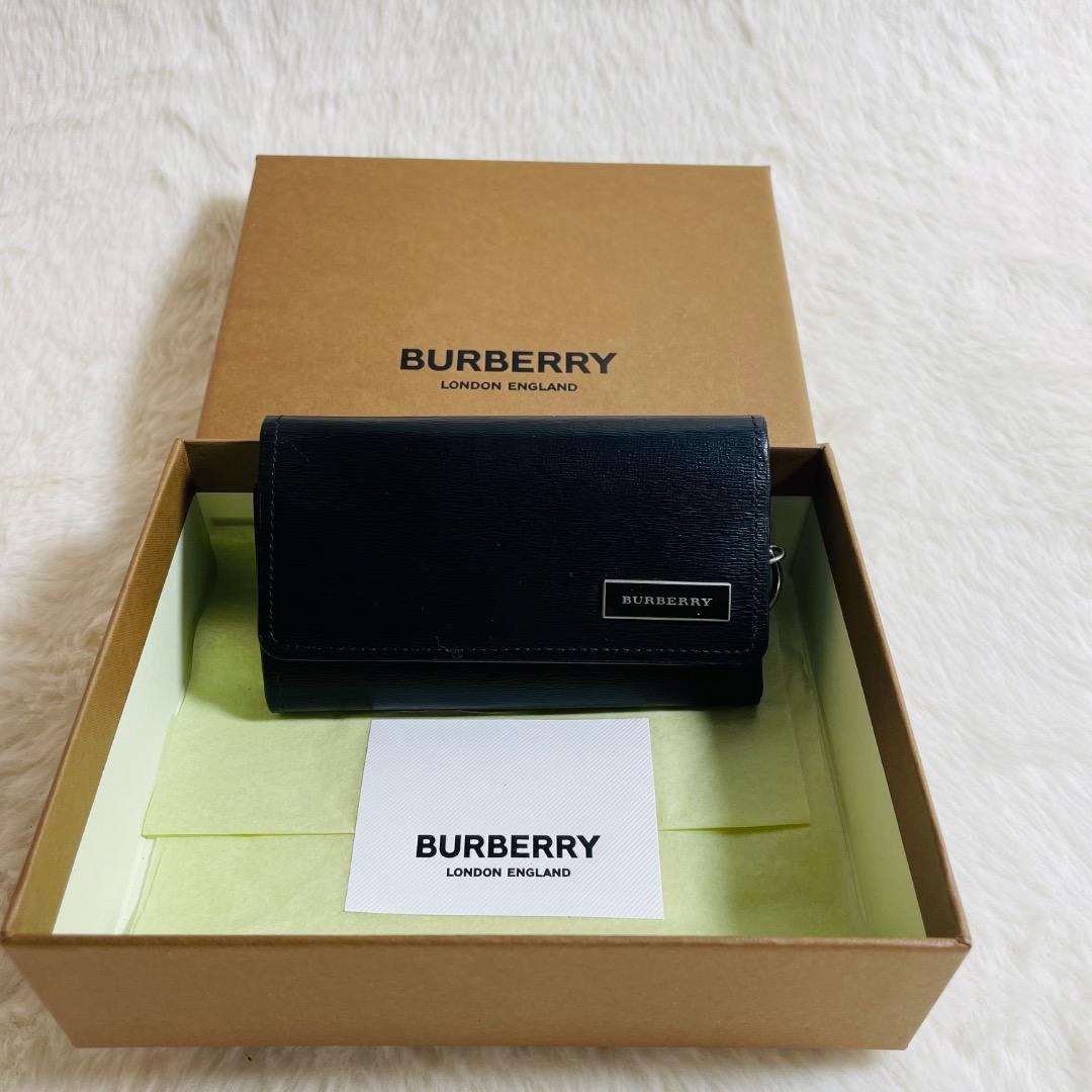 未使用　BURBERRY ノバチェック キーケース ブラック キーリング