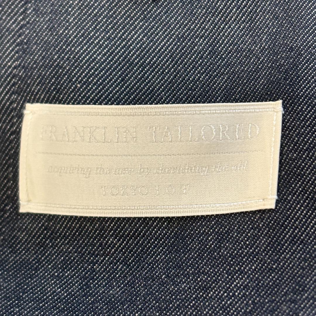 【カシミヤ混】フランクリンテーラード ジャケット デニム シルク M相当 日本製