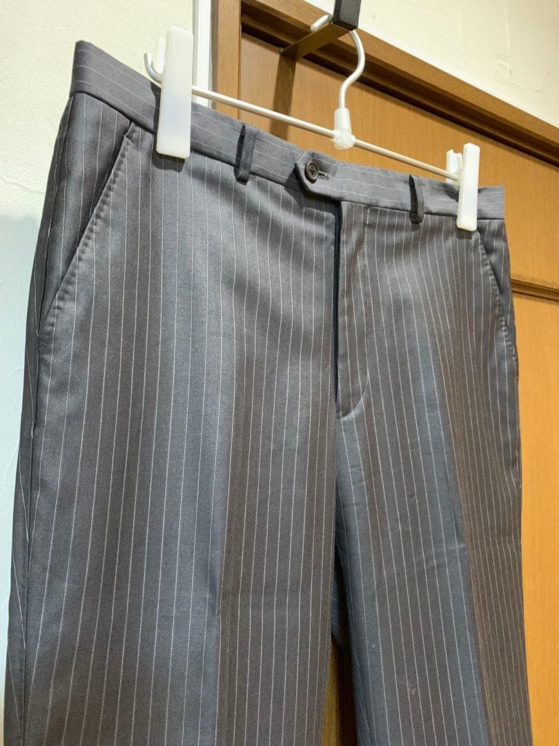 L ポールスミス スーツ グレー ストライプ