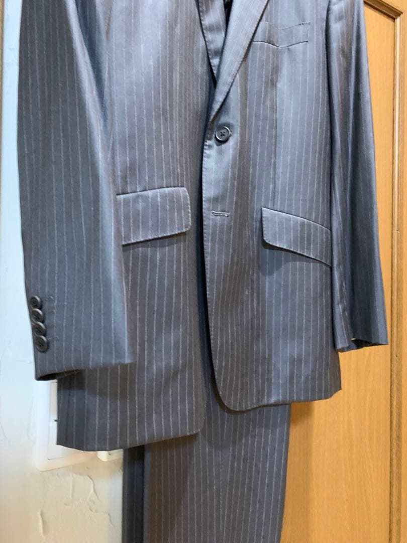 L ポールスミス スーツ グレー ストライプ