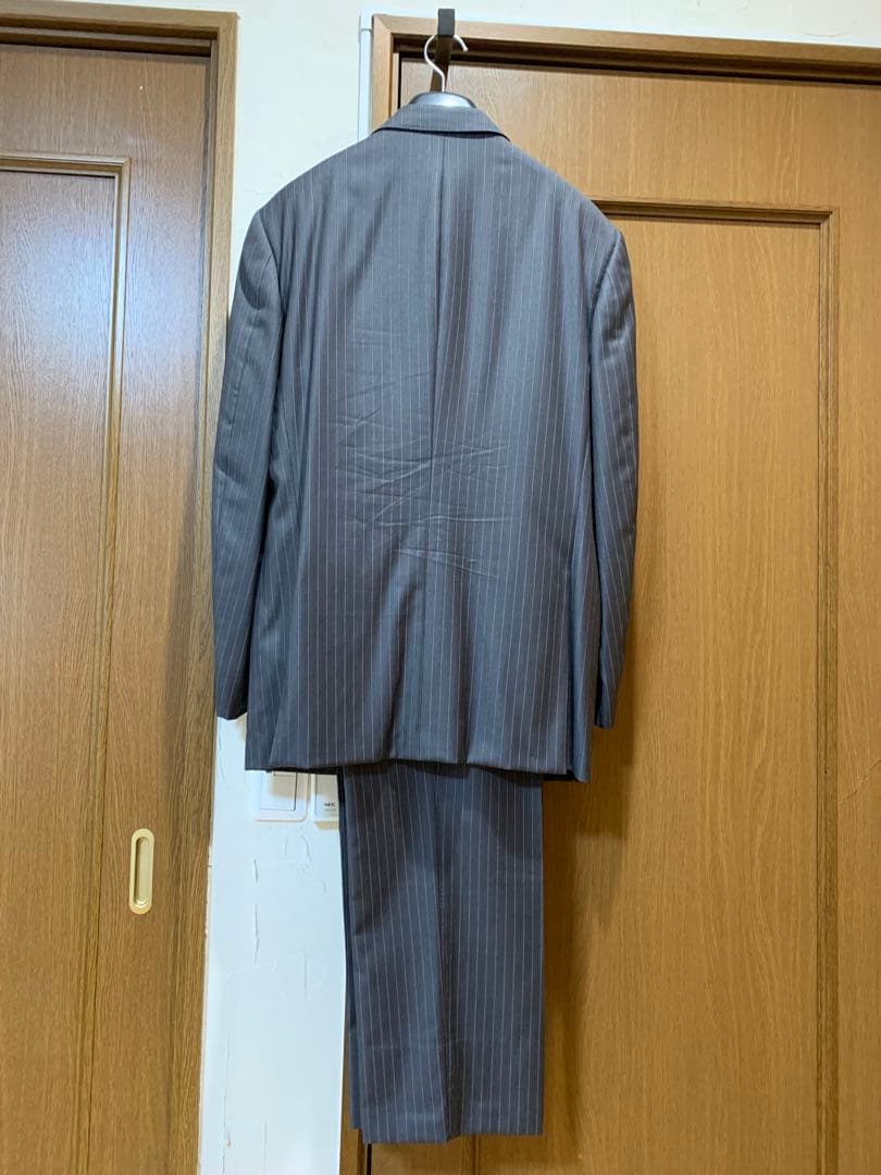 L ポールスミス スーツ グレー ストライプ