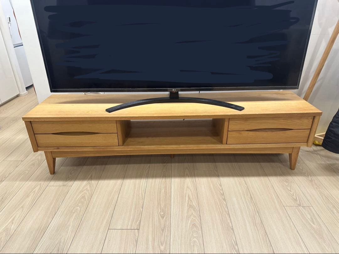 稀少 ウニコ unico SIGNE シグネ テレビボード W1600 ブラウン