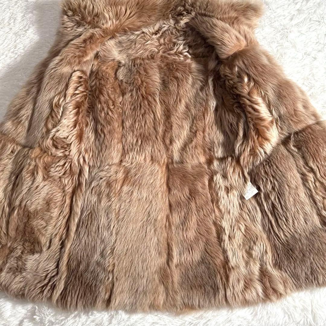 ダッフルコート ムートンコート Aライン フーディ トグルボタン 羊皮 毛皮