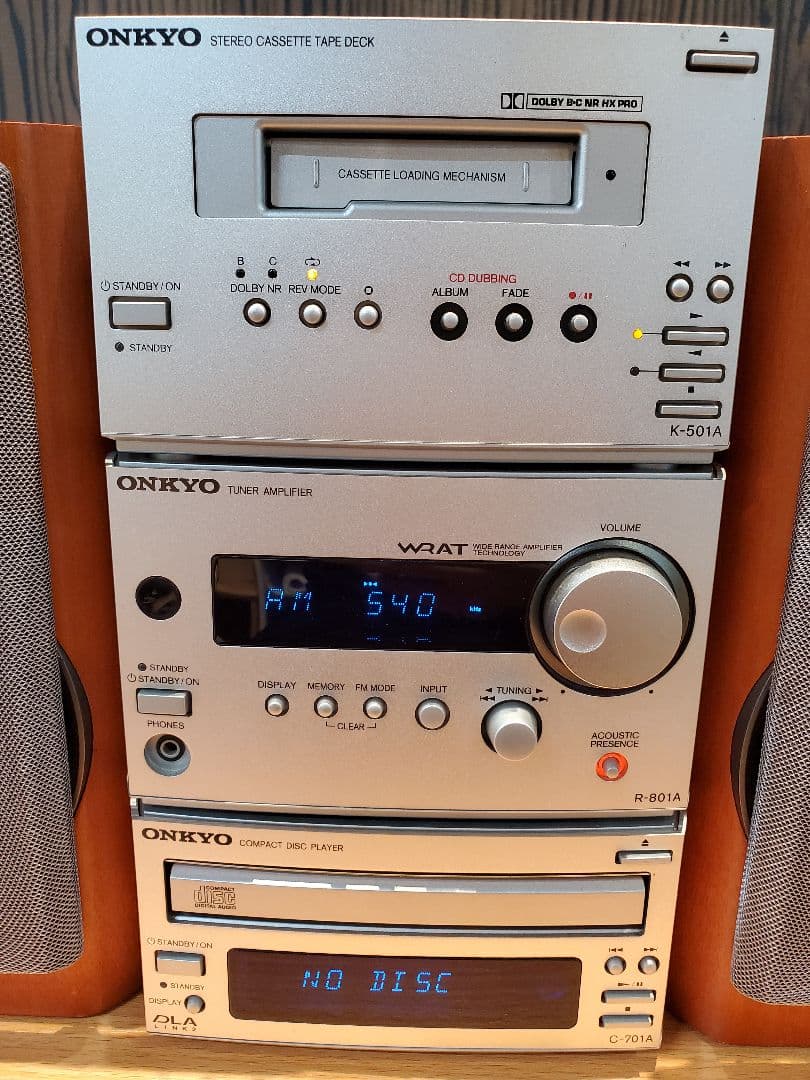 男*ん様 ONKYO コンポ　K-501 R-801A C-701A D-022