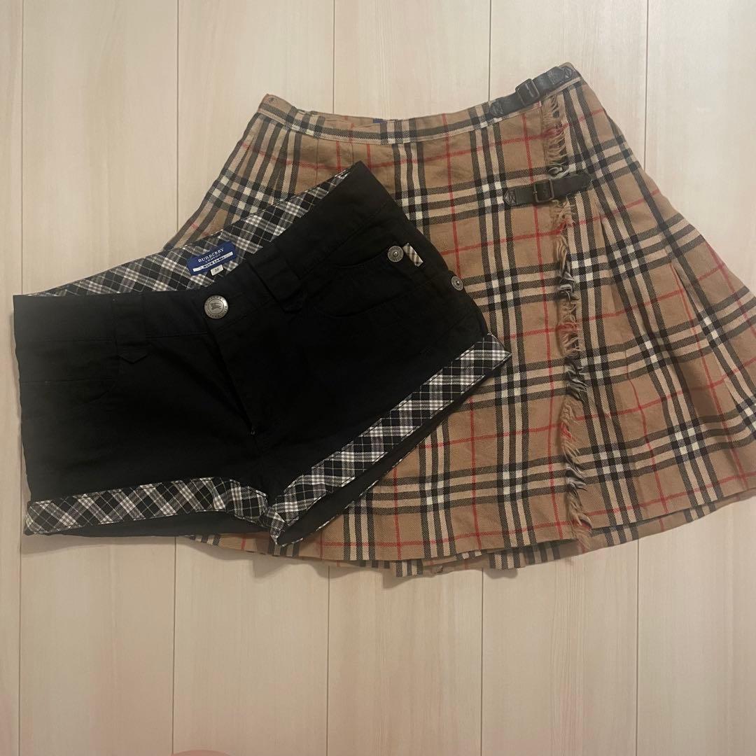 Burberry バーバリーブルーレーベル ショートパンツ ミニスカートセット