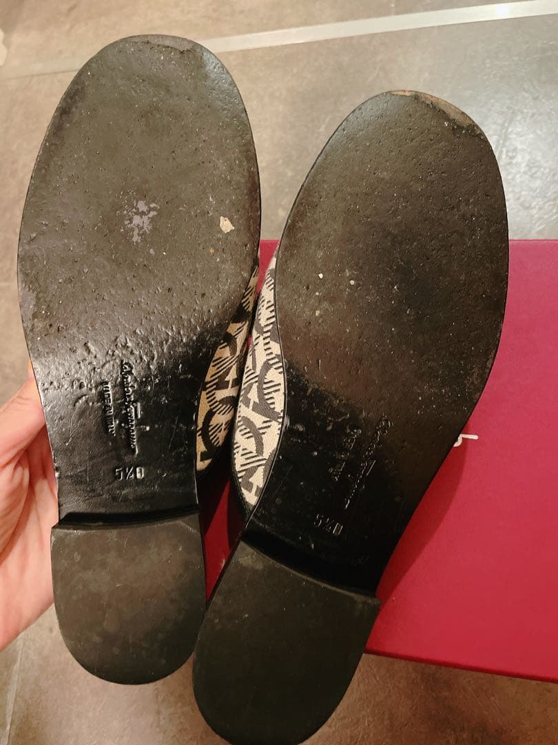 フェラガモ　ミュール 裏張り済み 5ハーフ