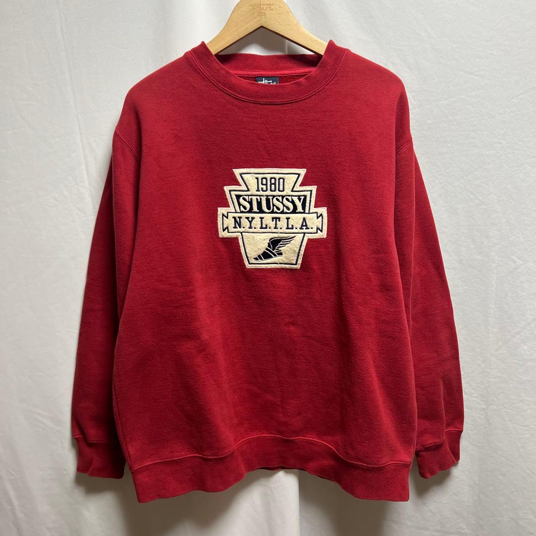 stussy ステューシー　ウイングフット　スウェット　S old 90s