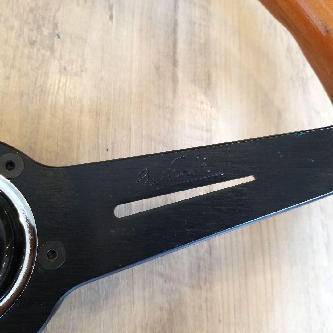 NARDI★ナルディウッドステアリング/ブラックスポーク　37Φ