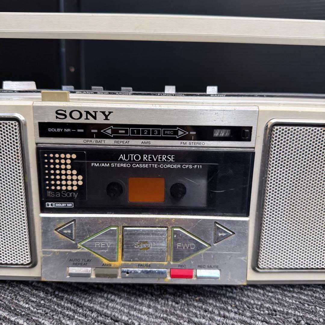 昭和 レトロ 当時物 カセット デッキ SONY CFS-F11