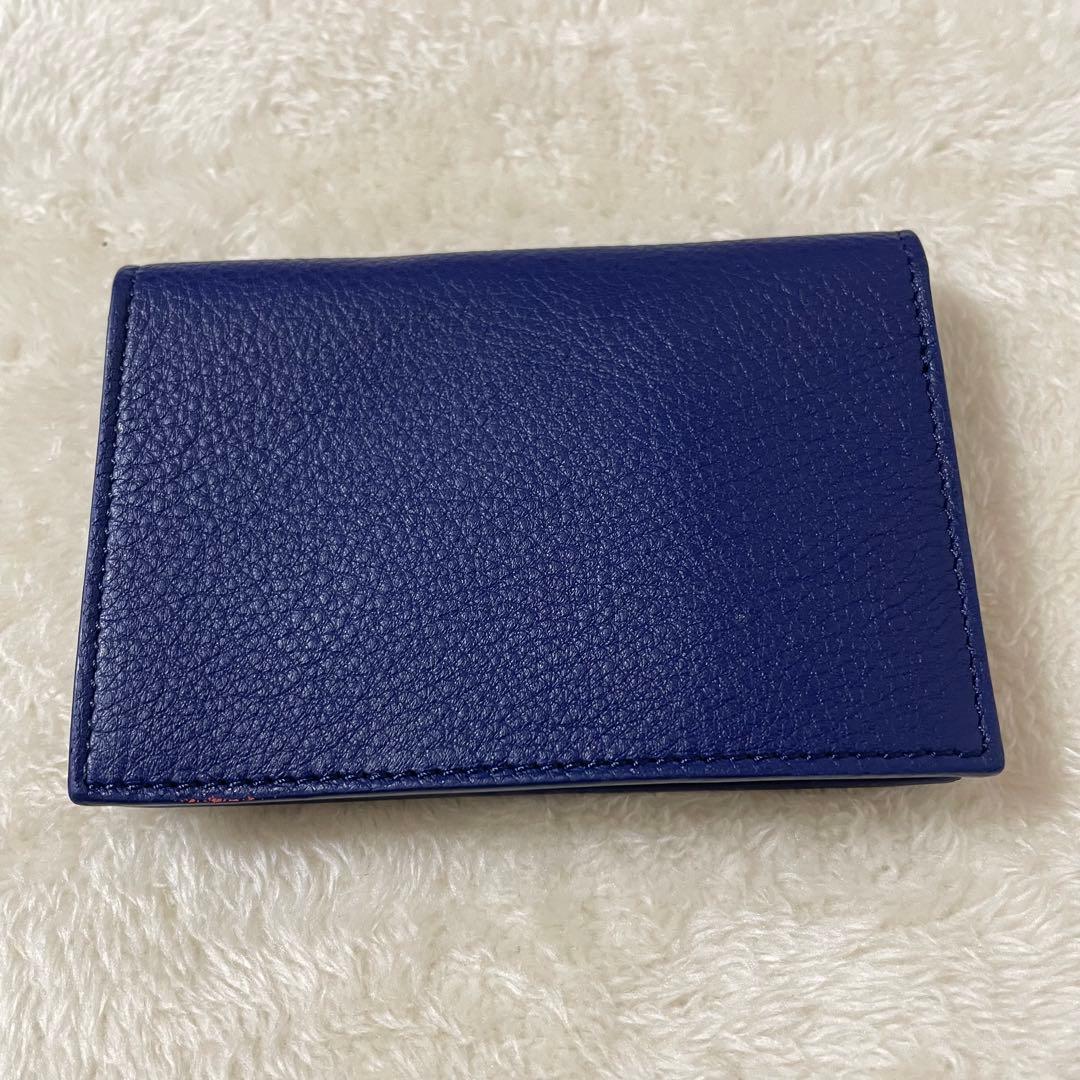 【美品】Paul Smith ネイビー 名刺入れ　カードケース　パスケース
