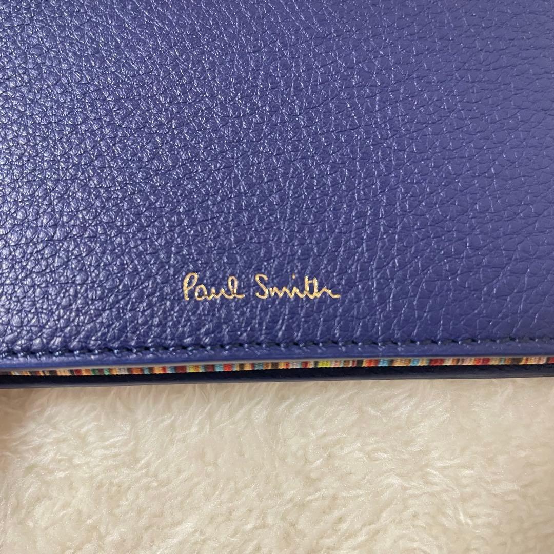 【美品】Paul Smith ネイビー 名刺入れ　カードケース　パスケース