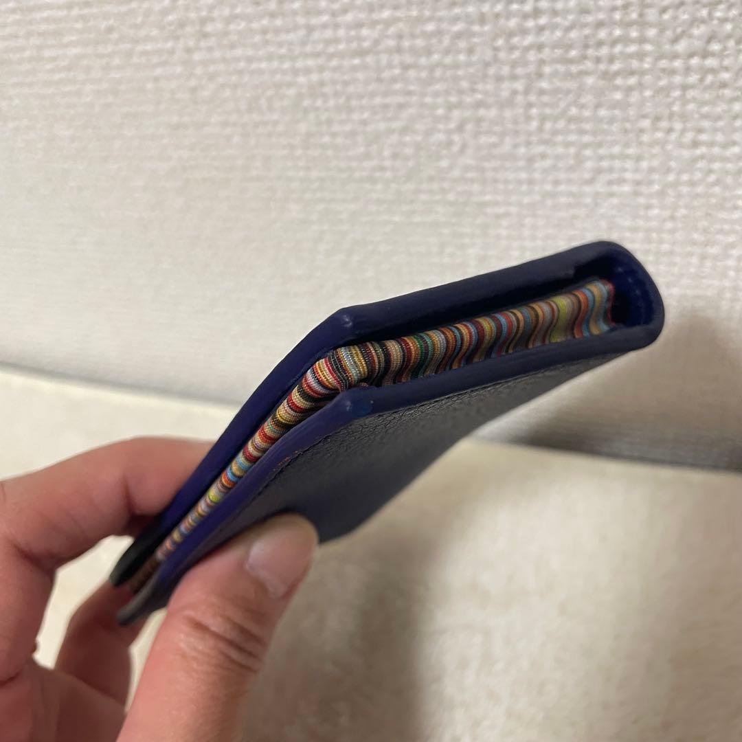 【美品】Paul Smith ネイビー 名刺入れ　カードケース　パスケース