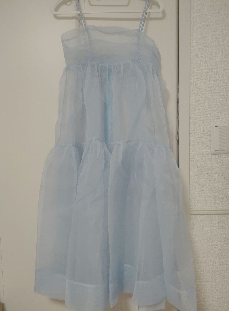 【新品】POPPY organdy tiered cami dress
