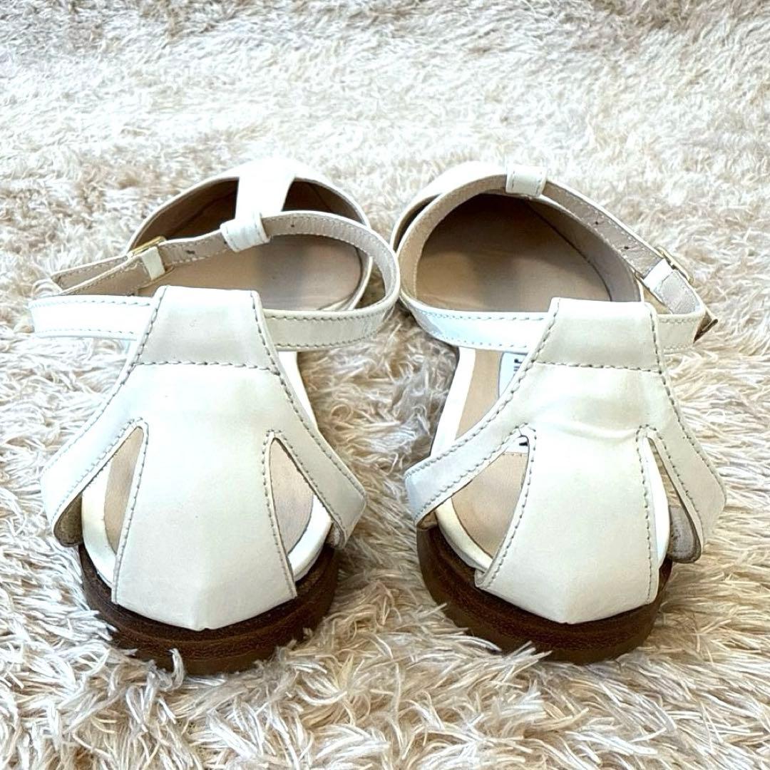 【未使用級】NEBULONI.E アンクルストラップフラットパンプス