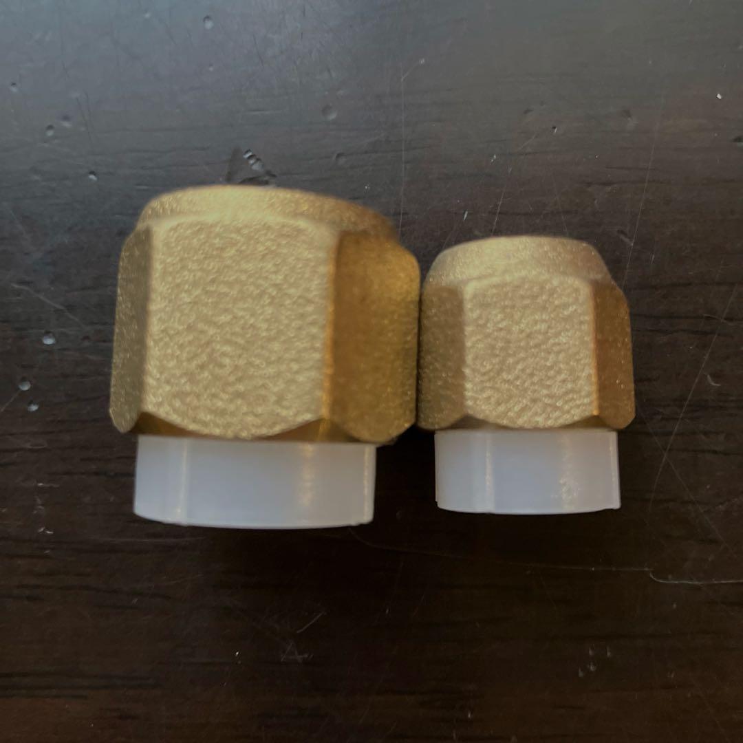 エアコン部材　フレアナット　2分3分　各100個セット合計200個