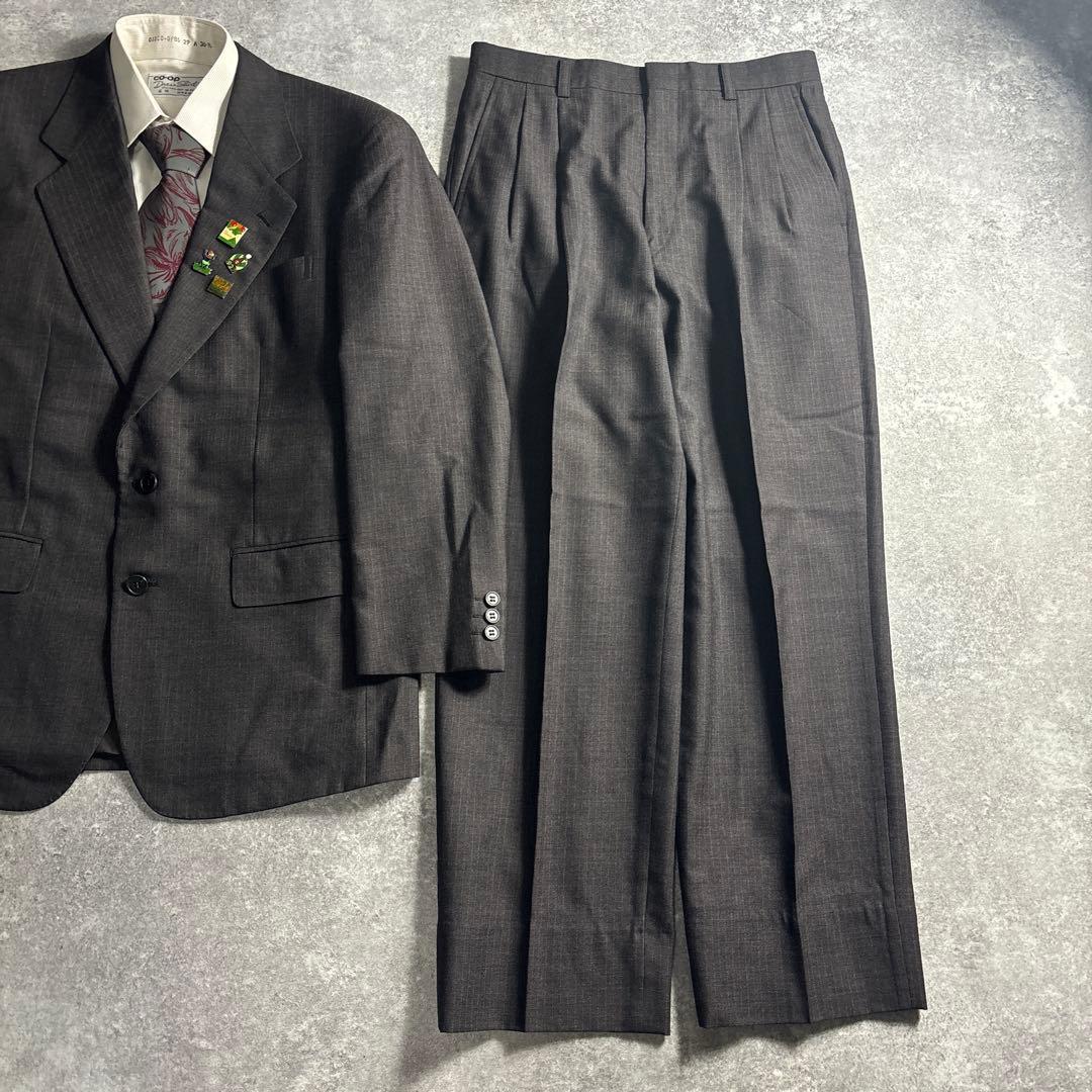 セットアップ ダブルスーツ 成人式 入学式 ピンズ vintage no.130