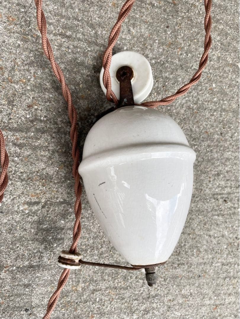 【merci】 2b. フランス　吊り下げ　滑車　ランプ　古道具　店舗什器