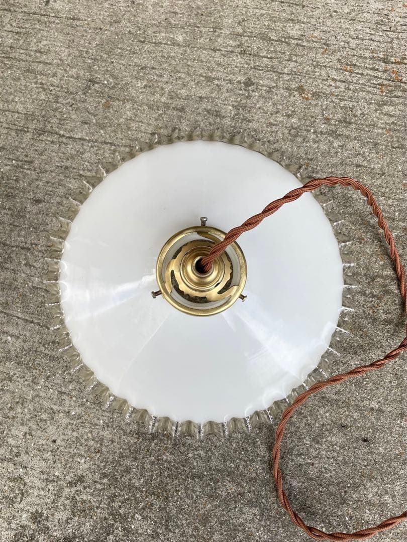 【merci】 2b. フランス　吊り下げ　滑車　ランプ　古道具　店舗什器