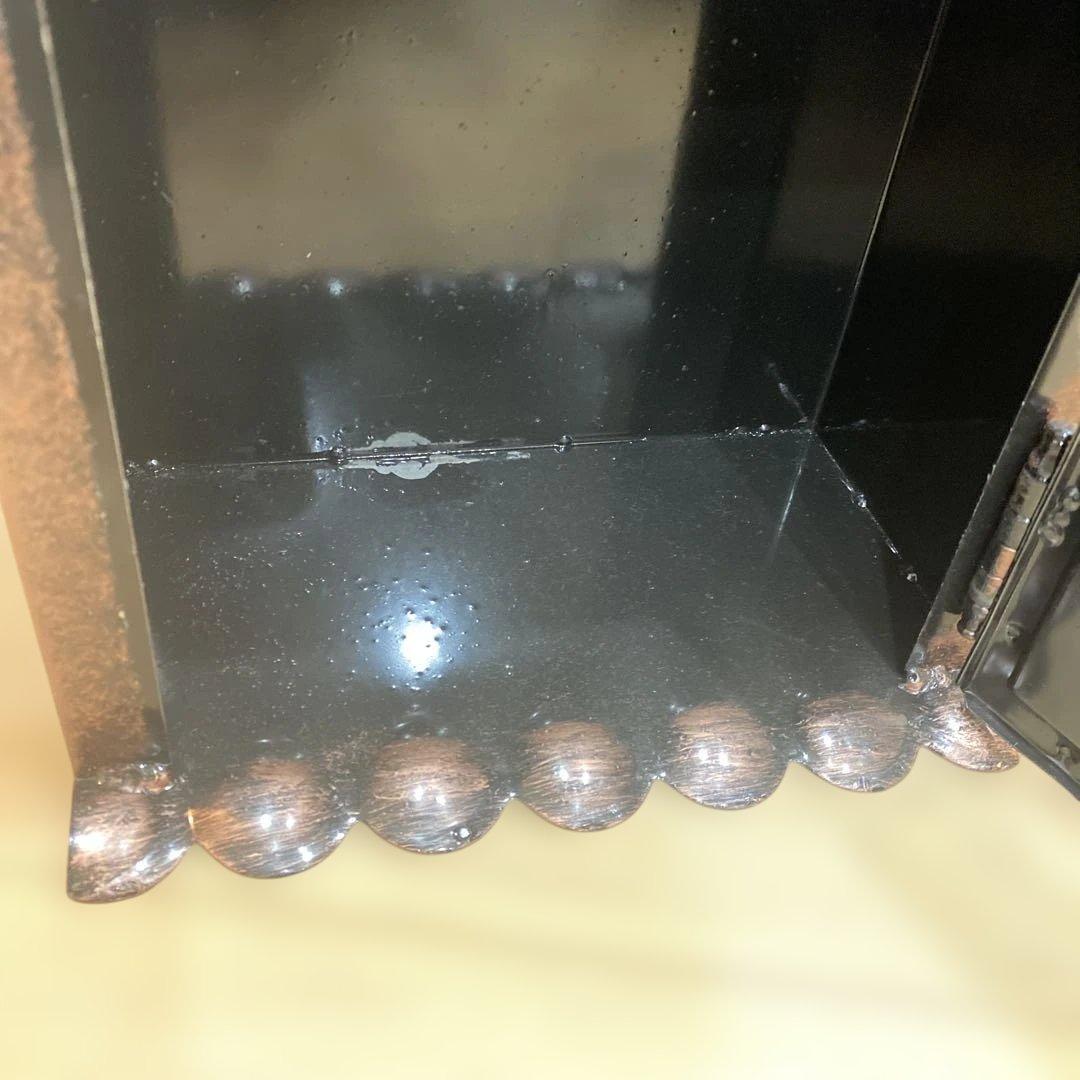 アンティーク風ポスト 【未使用品】鍵付き 郵便受け ブロンズカラー 瓦屋根