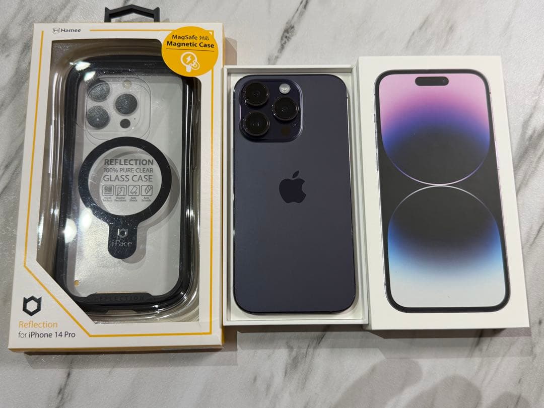 iPhone 14 Pro 256GB ディープパープル(ケースおまけ)