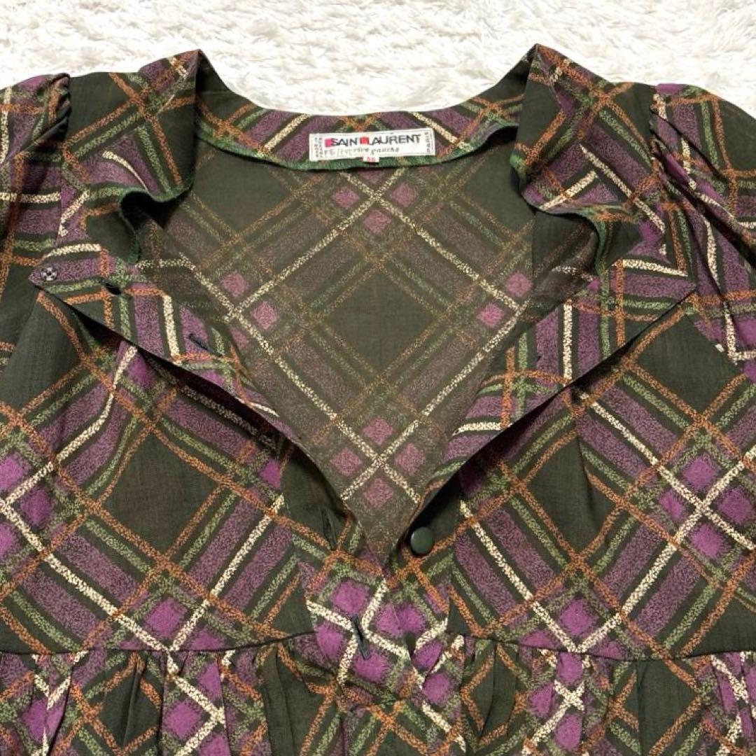 SAINT LAURENT rive gauche ワンピース ミモレ丈 36