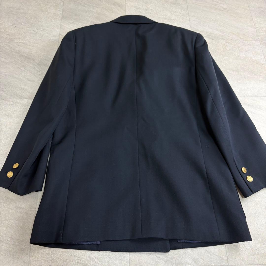 Christian Dior 紺ブレ CDロゴ 金ボタン エンブレムワッペン